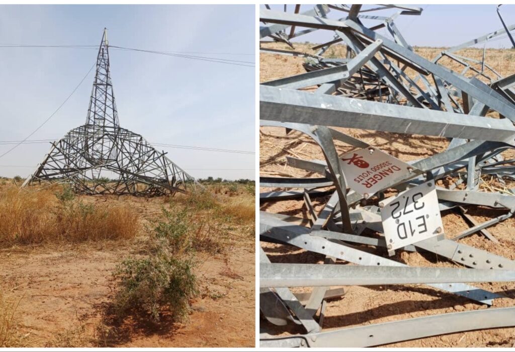 Blackout hits North East as vandals destroy transmission line [PHOTOS]