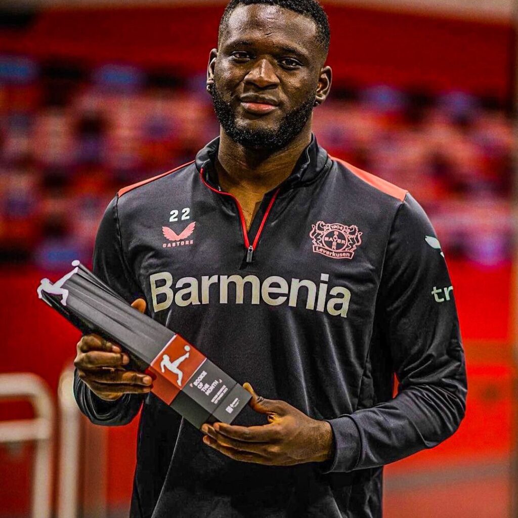 Bundesliga: Boniface wins Rookie of the Month award for fourth consecutive time