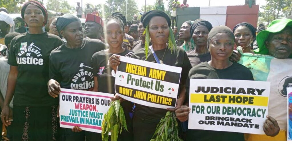 Nasarawa women mourn six who died during protests against appeal court judgement