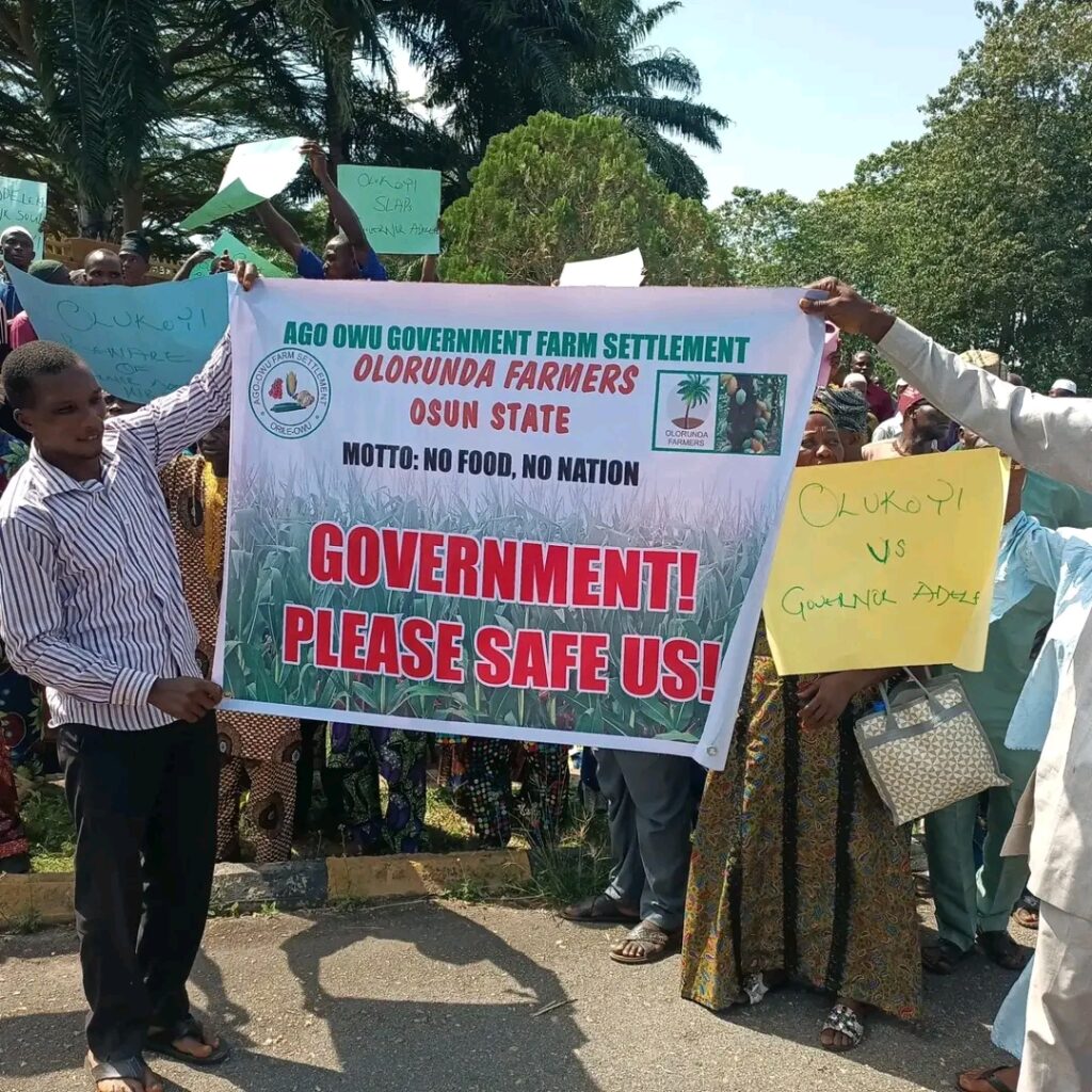 Osun farmers protest against destruction of crops, attacks by herdsmen