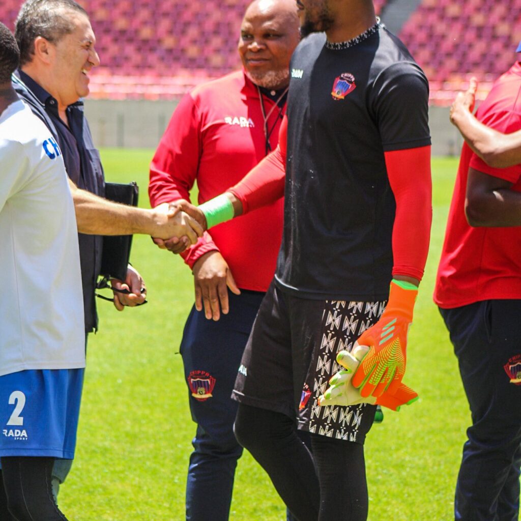 Peseiro watches Chippa United goalkeeper Nwabili for AFCON