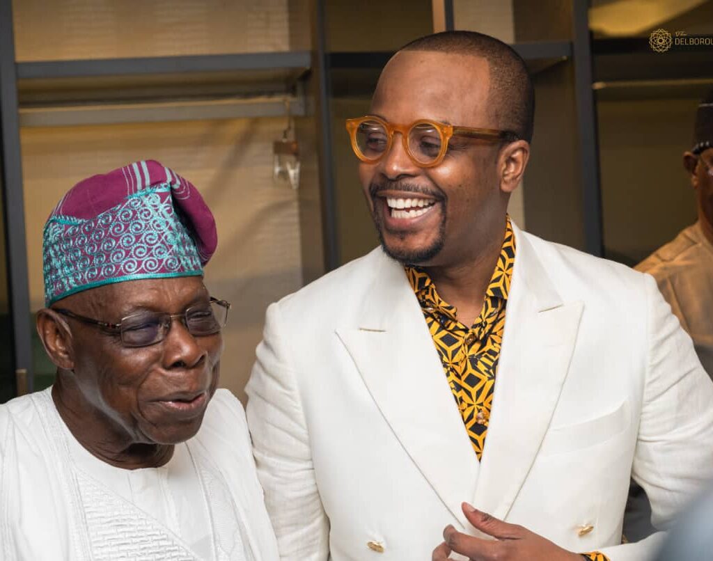 'The Delborough Lagos': Ex-President Obasanjo prays for Stanley Uzochukwu to build greater brands