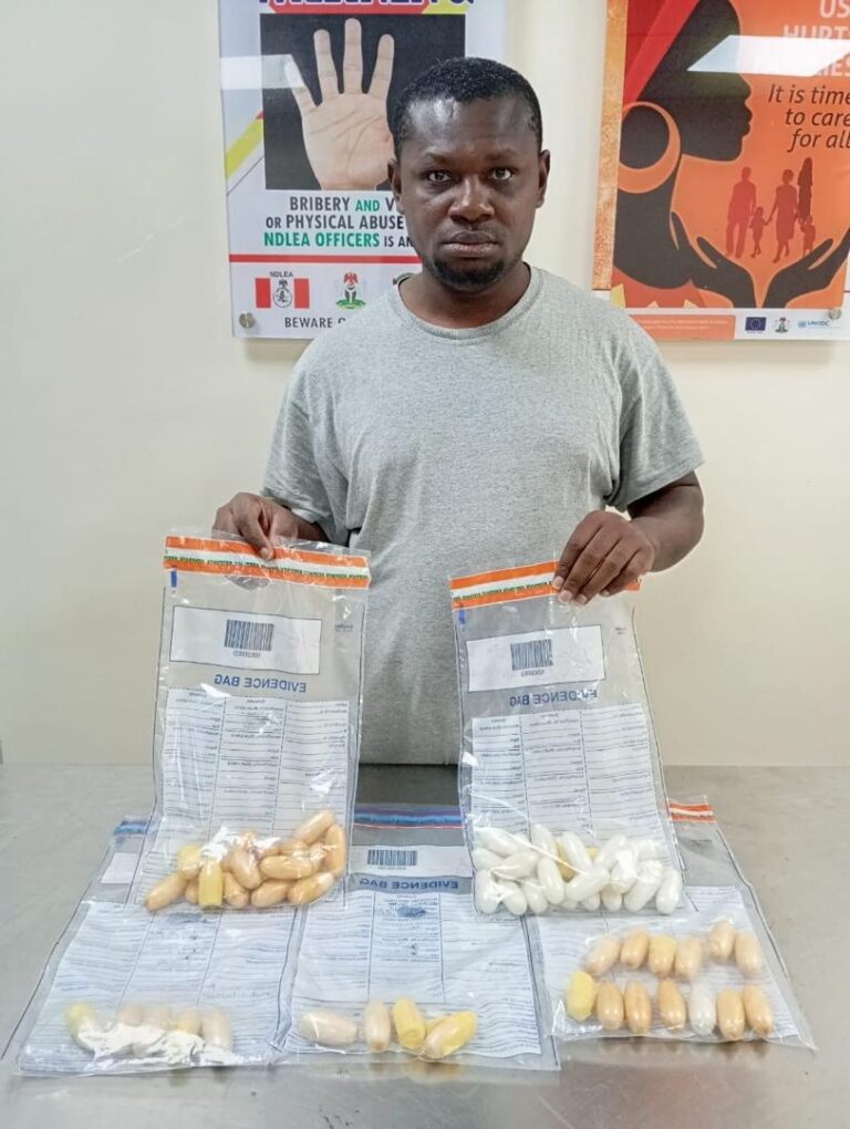 Brazil returnee excretes 60 wraps of cocaine in custody - NDLEA