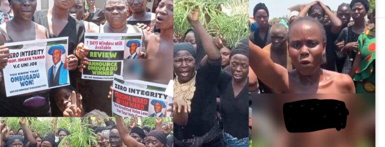 Nasarawa: Woman shot while protesting naked against Sule's Supreme Court victory