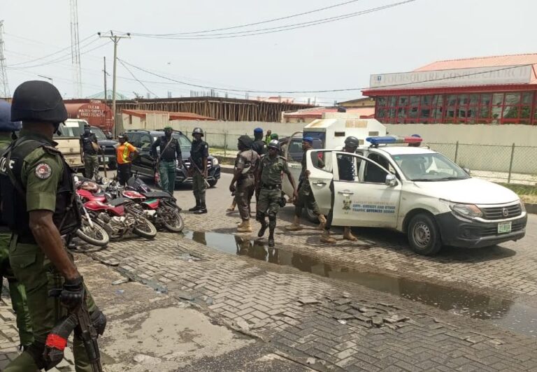 Lagos Taskforce impounds 497 motorcycles