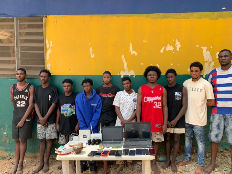 Police bust hideout of 'Yahoo boys' in Nasarawa, arrest 10