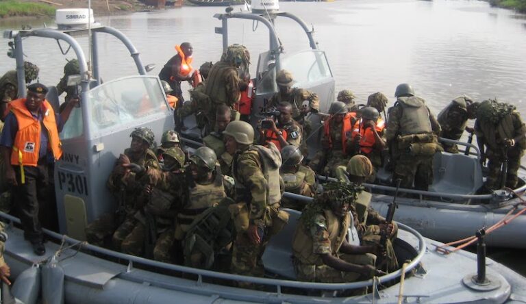 Ten suspects arrested as Navy intercepts vessel with 7,000 barrels of crude oil