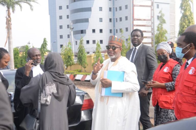 BREAKING: Alleged N2.7bn fraud: Former Aviation Minister, Hadi Sirika arrives court