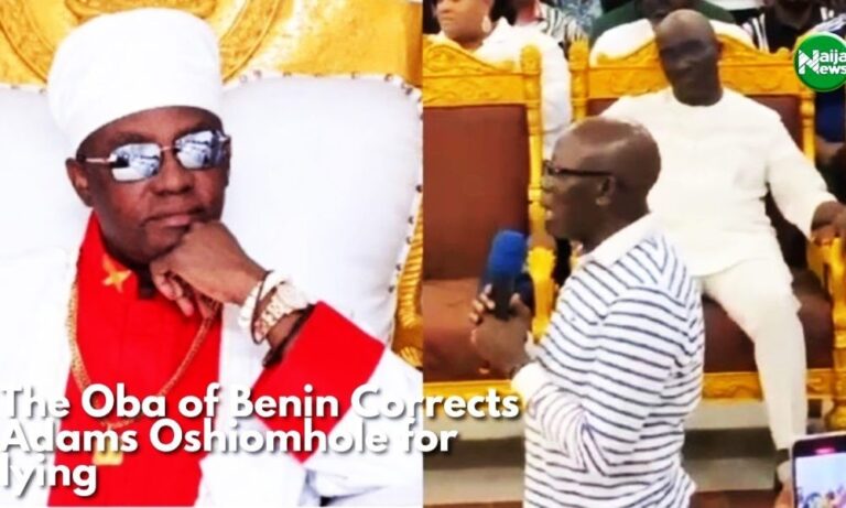 Oba Of Benin Corrects Oshiomhole For Lying