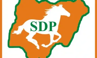 BREAKING: Protesters Pull Down SDP National Secretariat Gate Amid NWC Meeting
