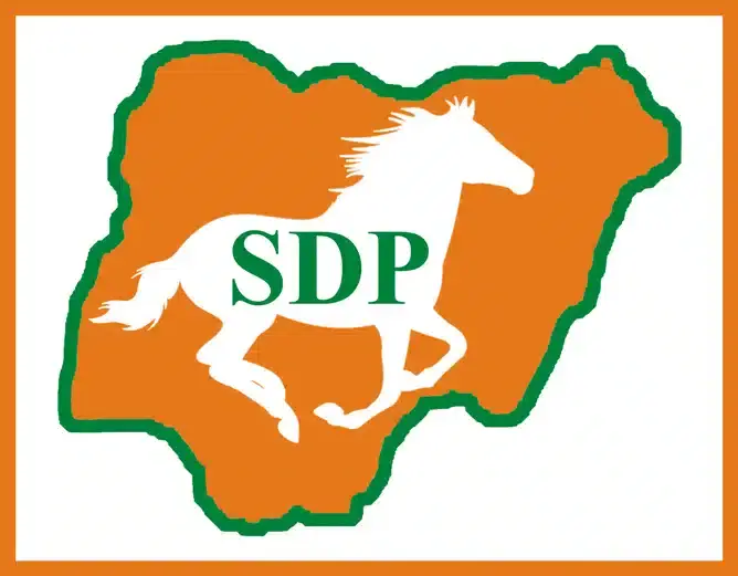BREAKING: Protesters Pull Down SDP National Secretariat Gate Amid NWC Meeting